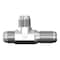 World Wide Fittings Male JIC to Male JIC to Male JIC Bulkhead Tube Tee F5726X06X06X06 - alternate 1